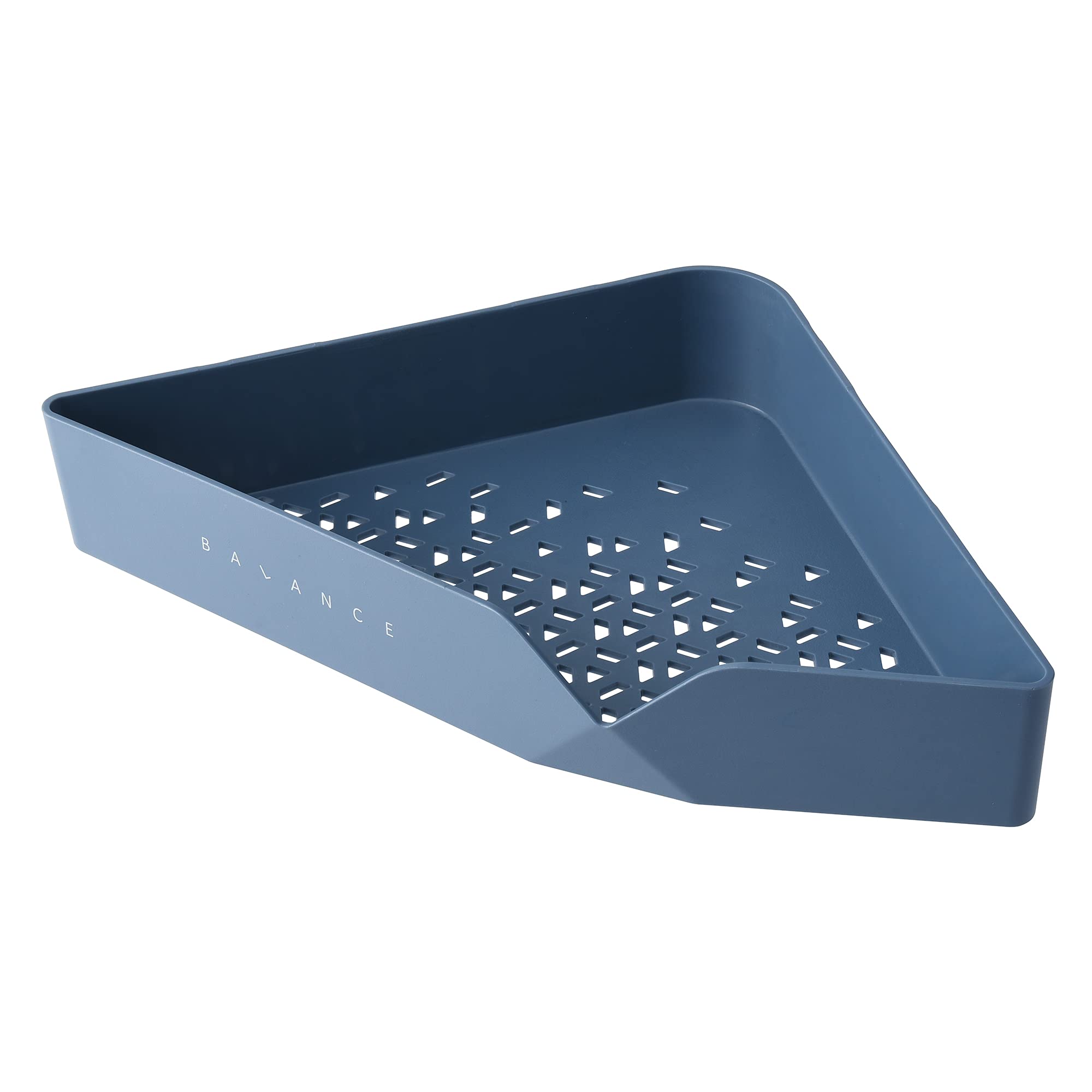 ECENCE mensola doccia angolare blu ABS adesiva