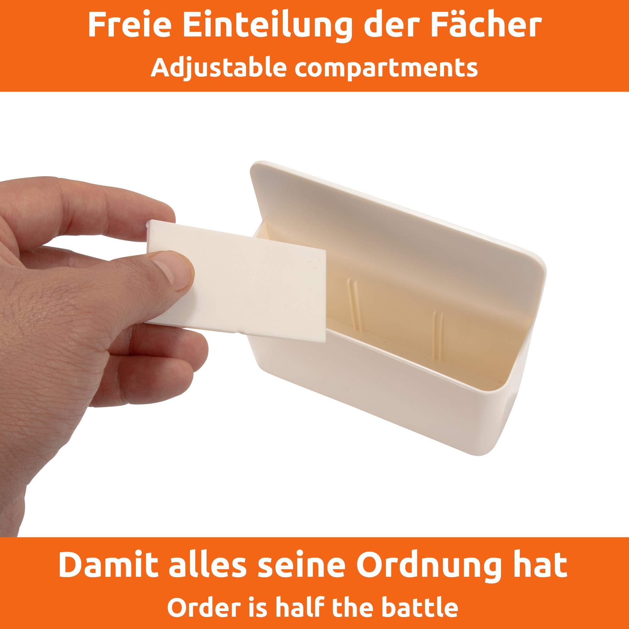 ECENCE Porta Pennarelli Magnetico 2 Scomparti Lavagna con Spugna