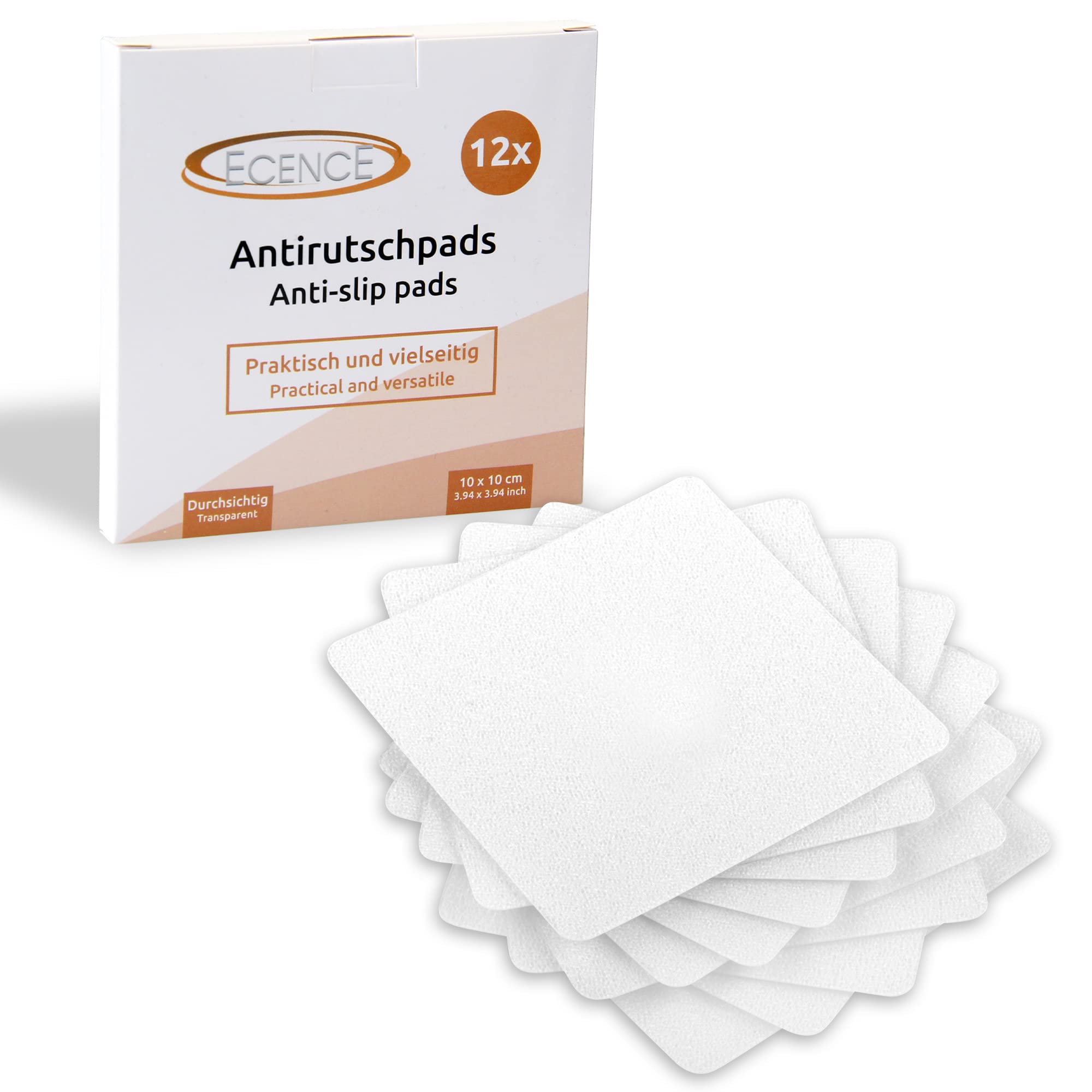 ECENCE Tappetini Antiscivolo Doccia 12 Pezzi Trasparenti
