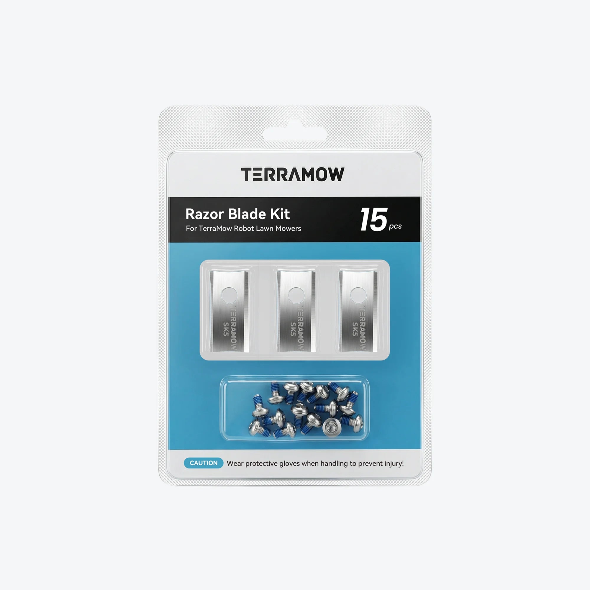 TerraMow lame rasoio robot 15 pezzi acciaio