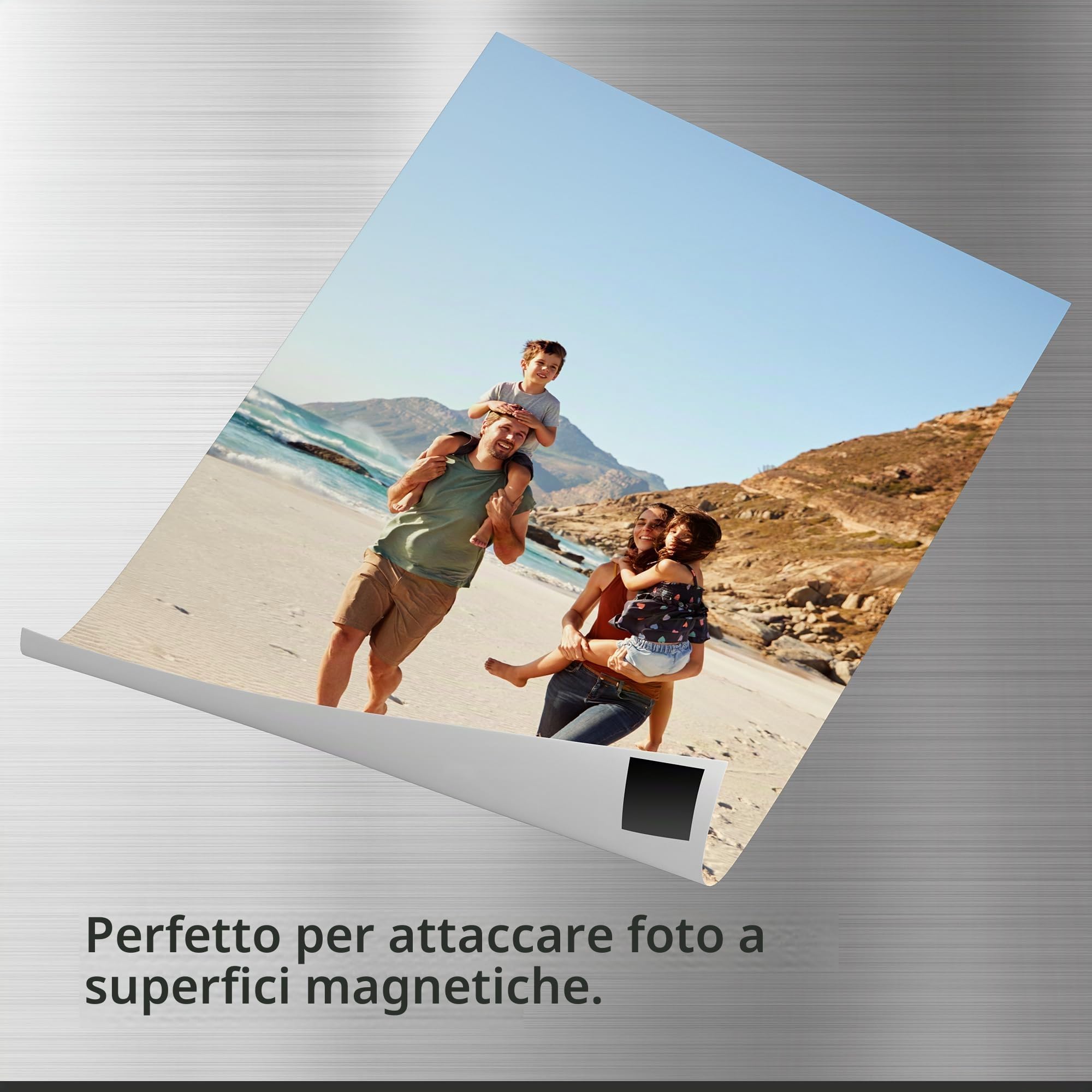 ECENCE Piastrine Magnetiche Adesive 100 Pezzi 20x20 mm