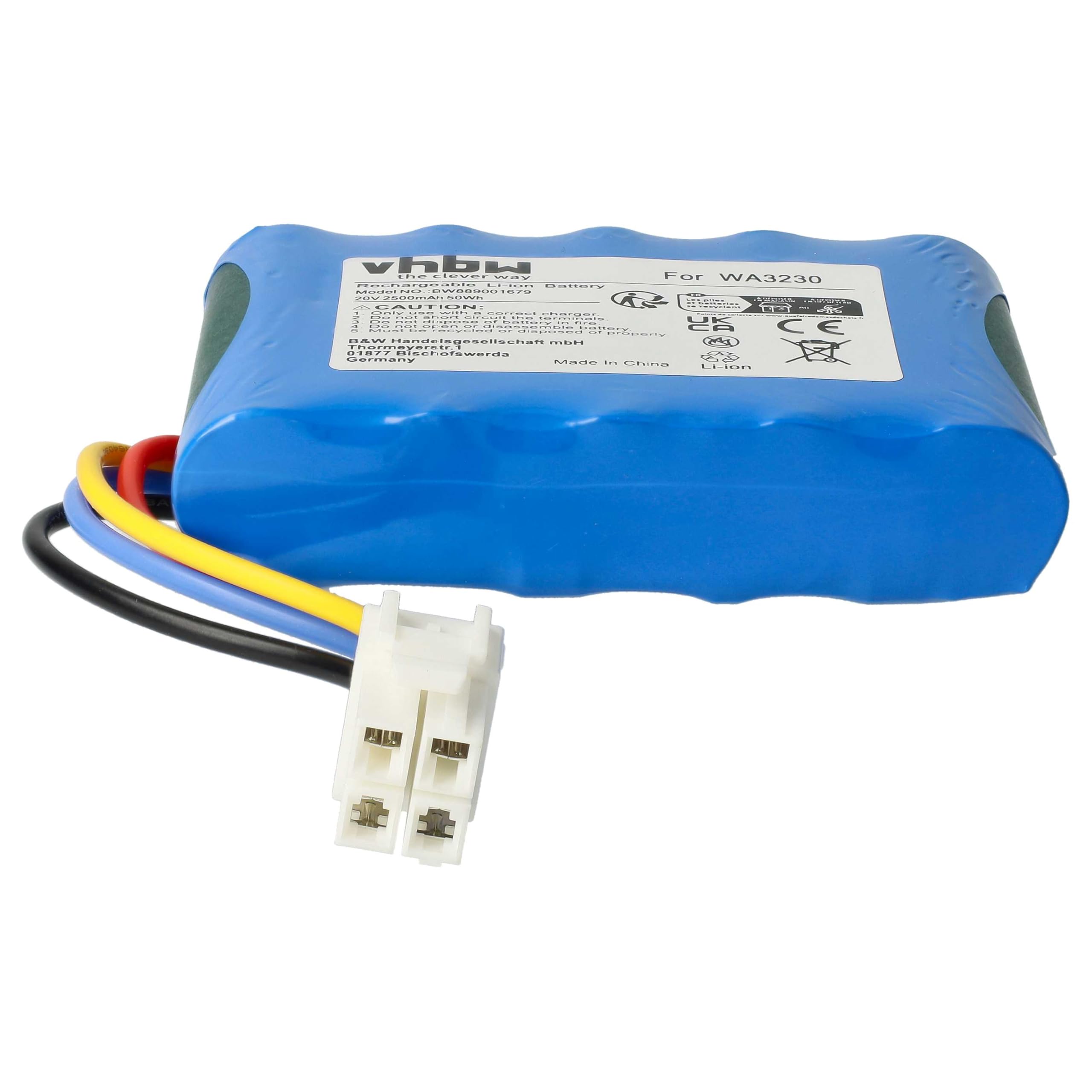 vhbw LBF2025 batteria robot rasaerba 2500mAh 20V Li-Ion