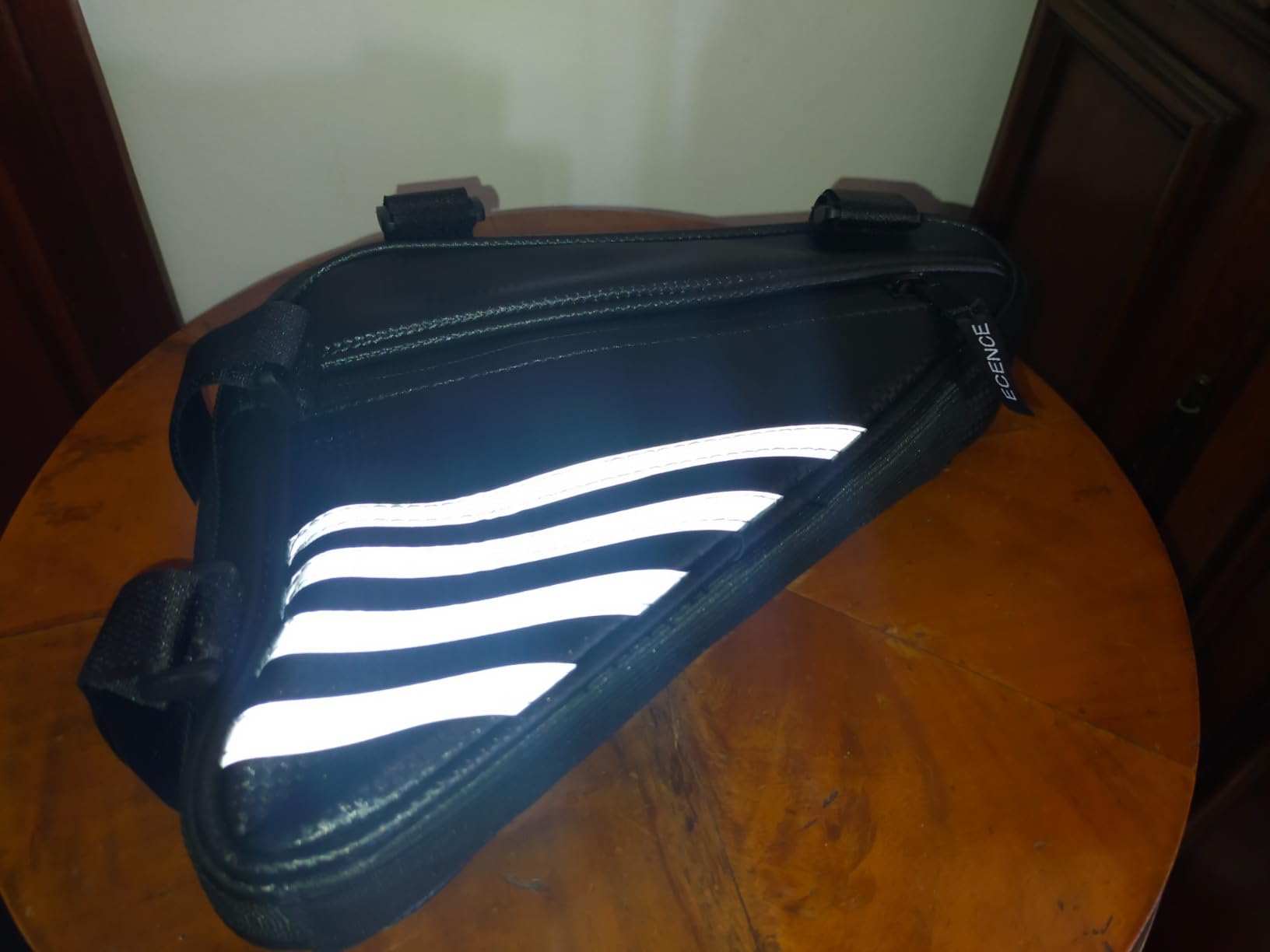 ECENCE borsa telaio bici triangolare nera impermeabile