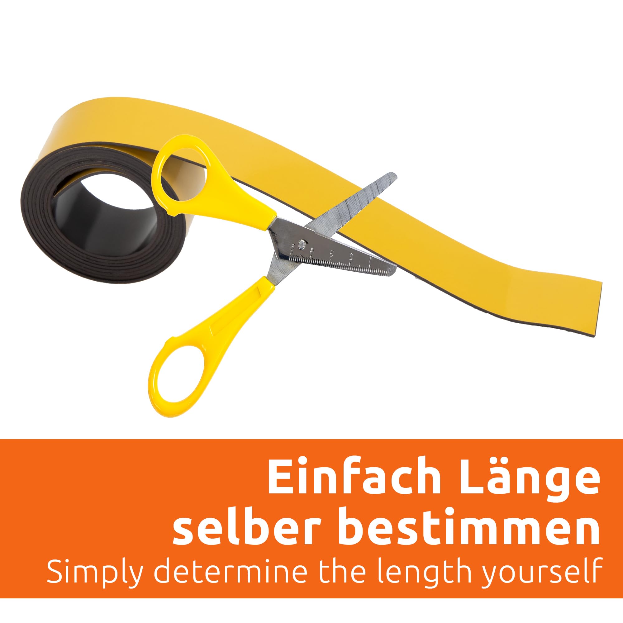 ECENCE Nastro Magnetico Scrivibile 100x2 cm 5 Rotoli
