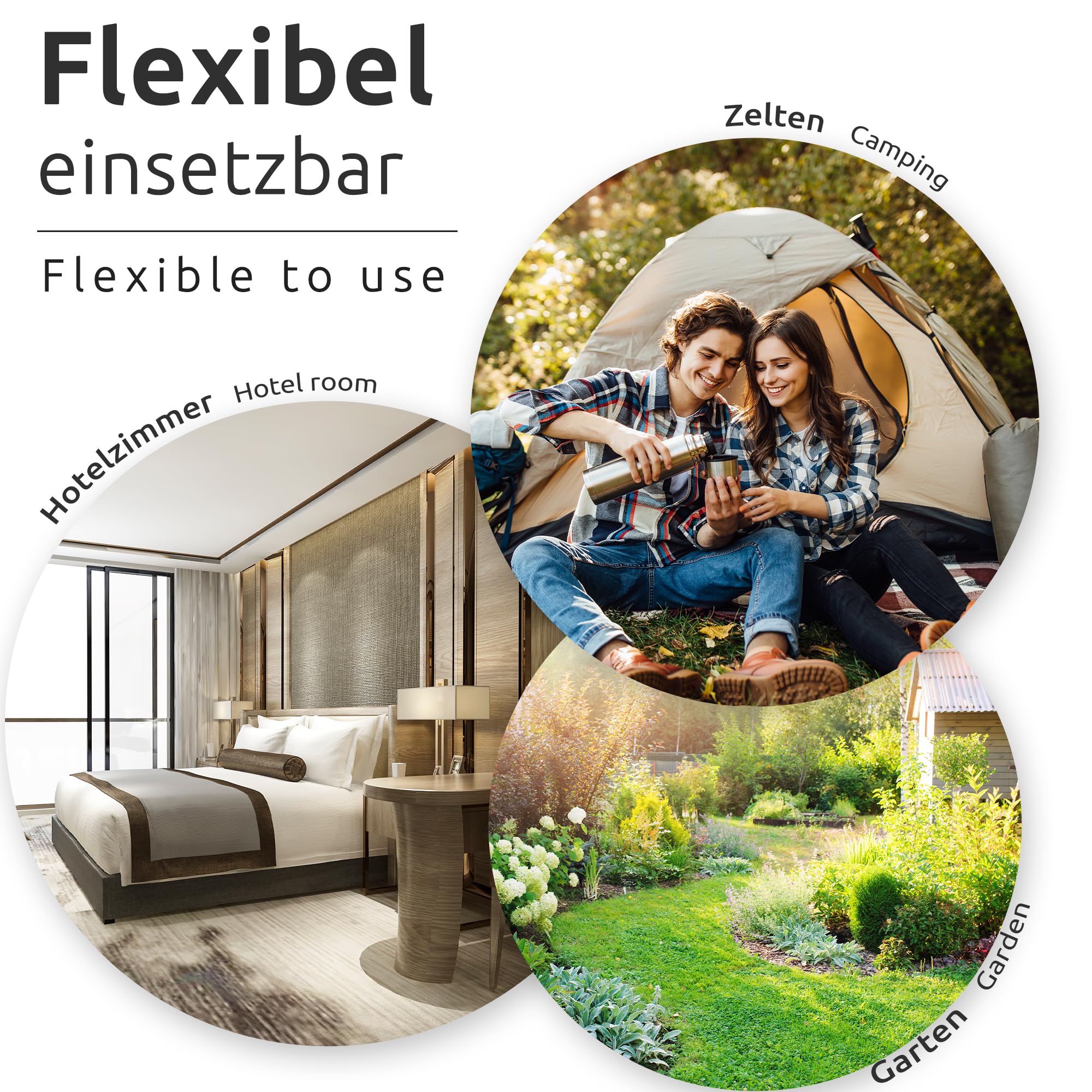 ECENCE Corda Stendibiancheria Viaggio 3m Set 2 Nero Elastica
