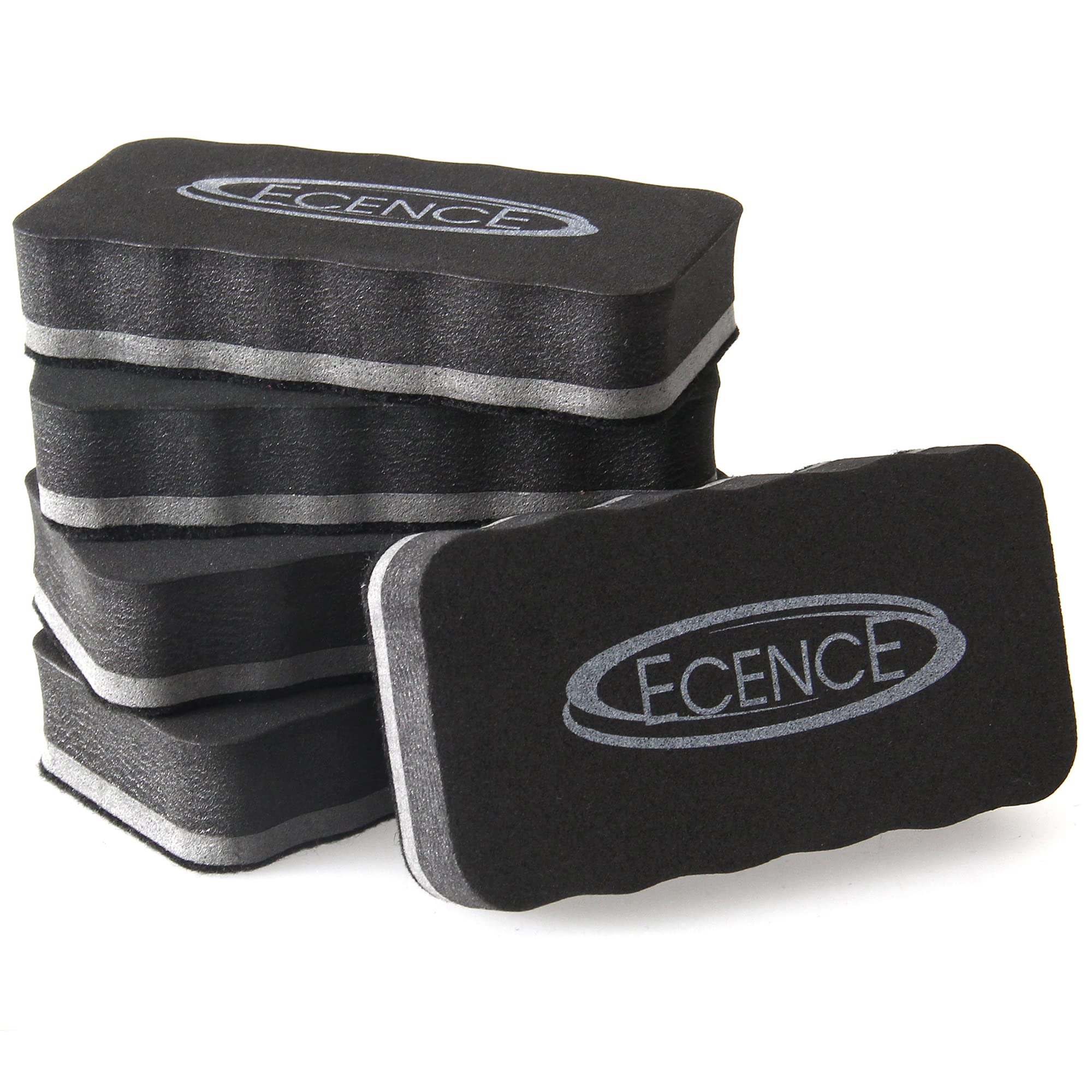 ECENCE set 5 cancellini magnetici lavagna bianca grigi
