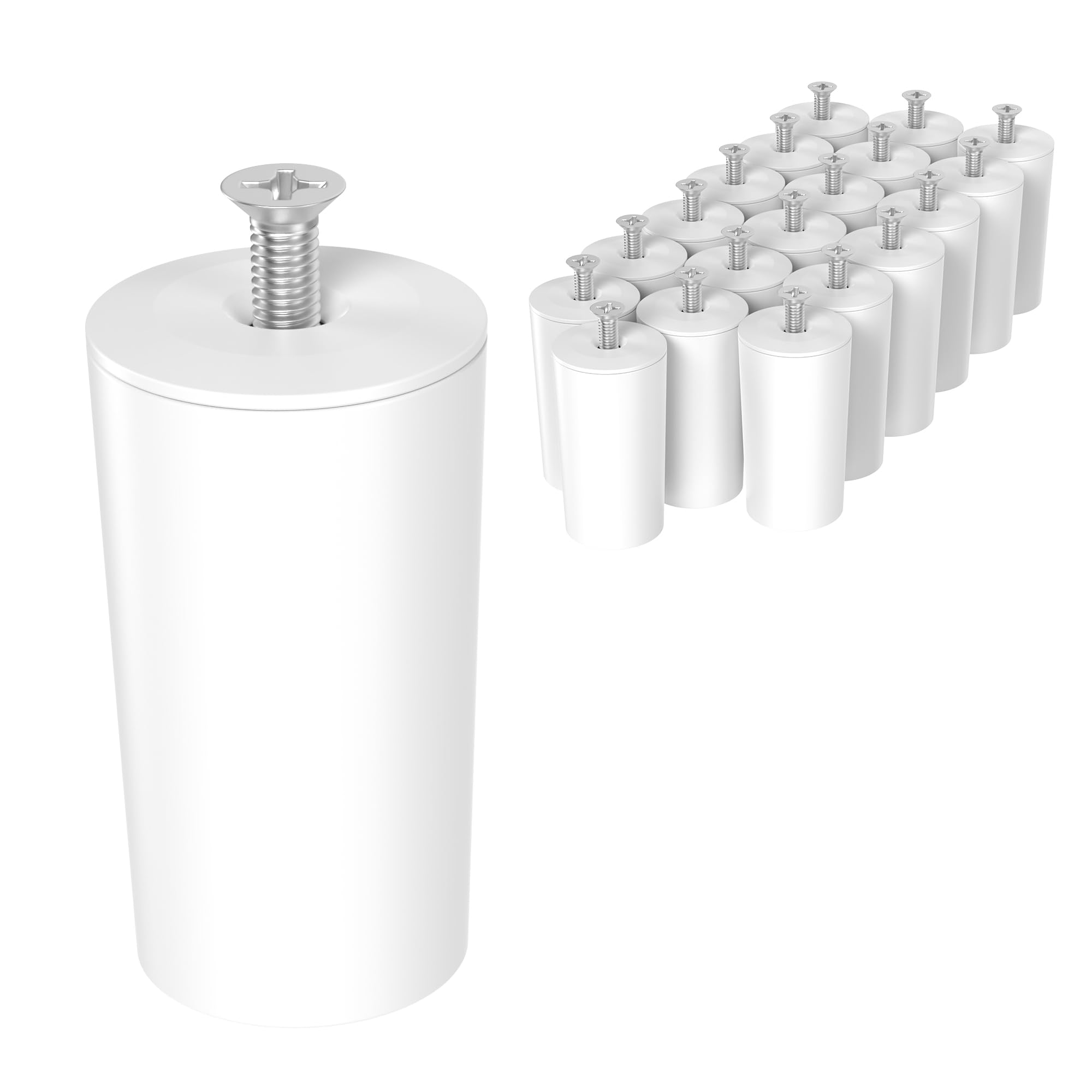 ECENCE Tappi tapparelle grigio 8 pezzi fermo finecorsa 40mm