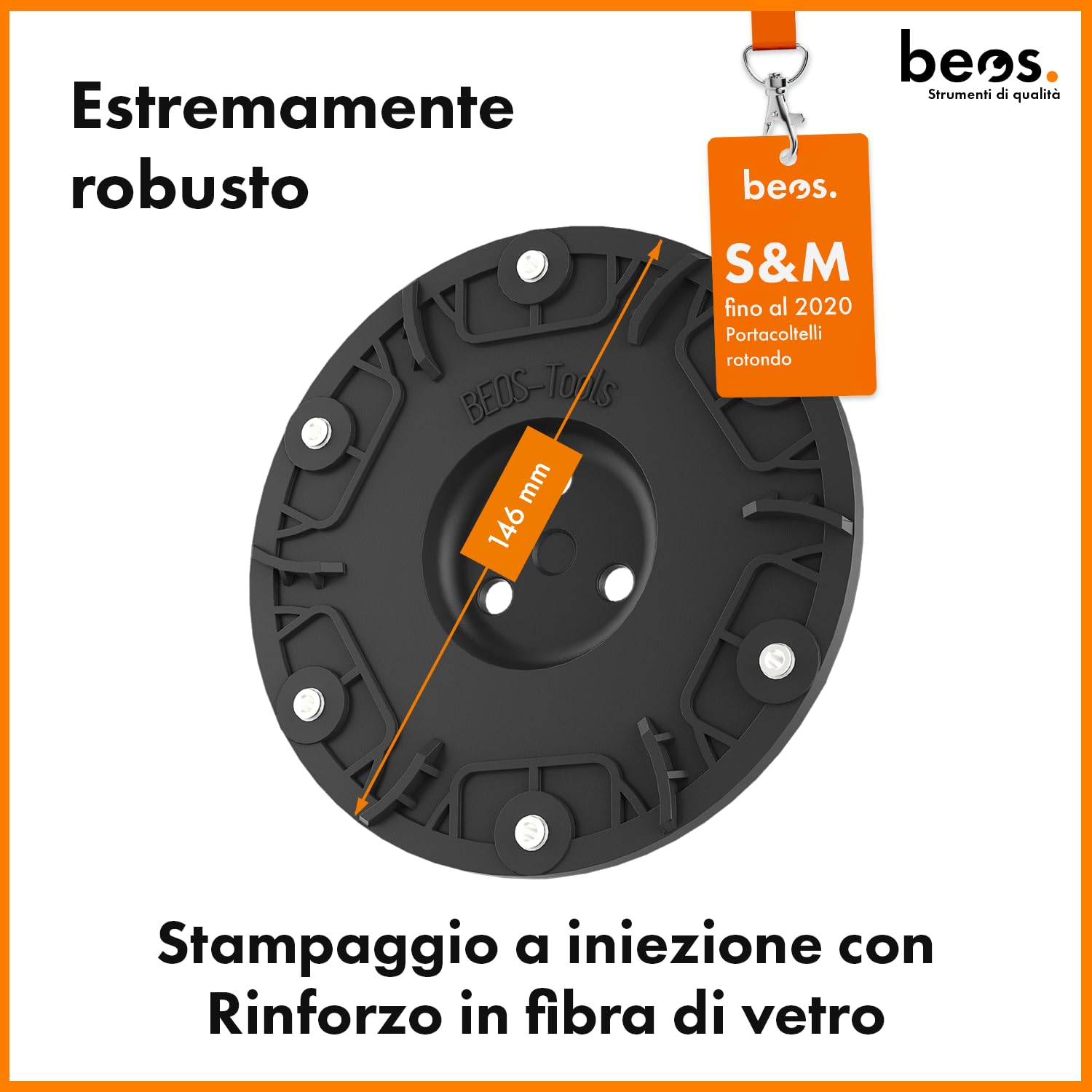 BEOS Tuning disco portacoltelli 6 lame Worx S&M fino 2020