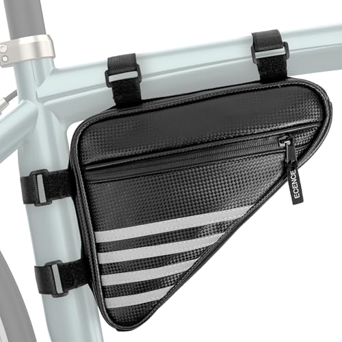ECENCE borsa telaio bici triangolare nera impermeabile