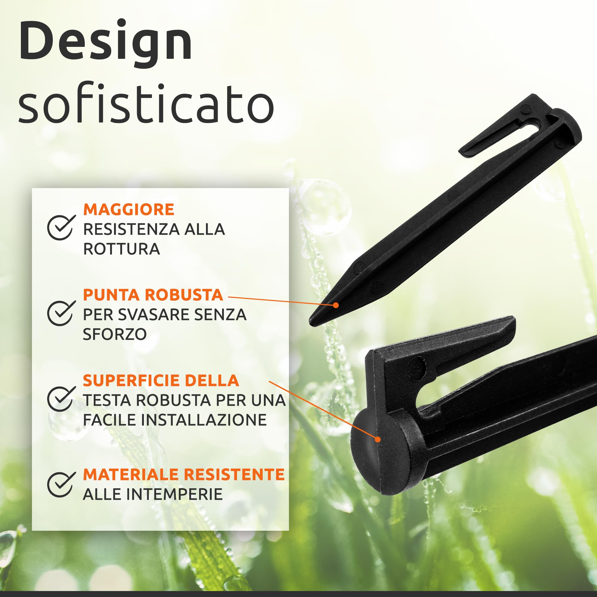 ECENCE Picchetti robot tagliaerba 100 pezzi cavo perimetrale