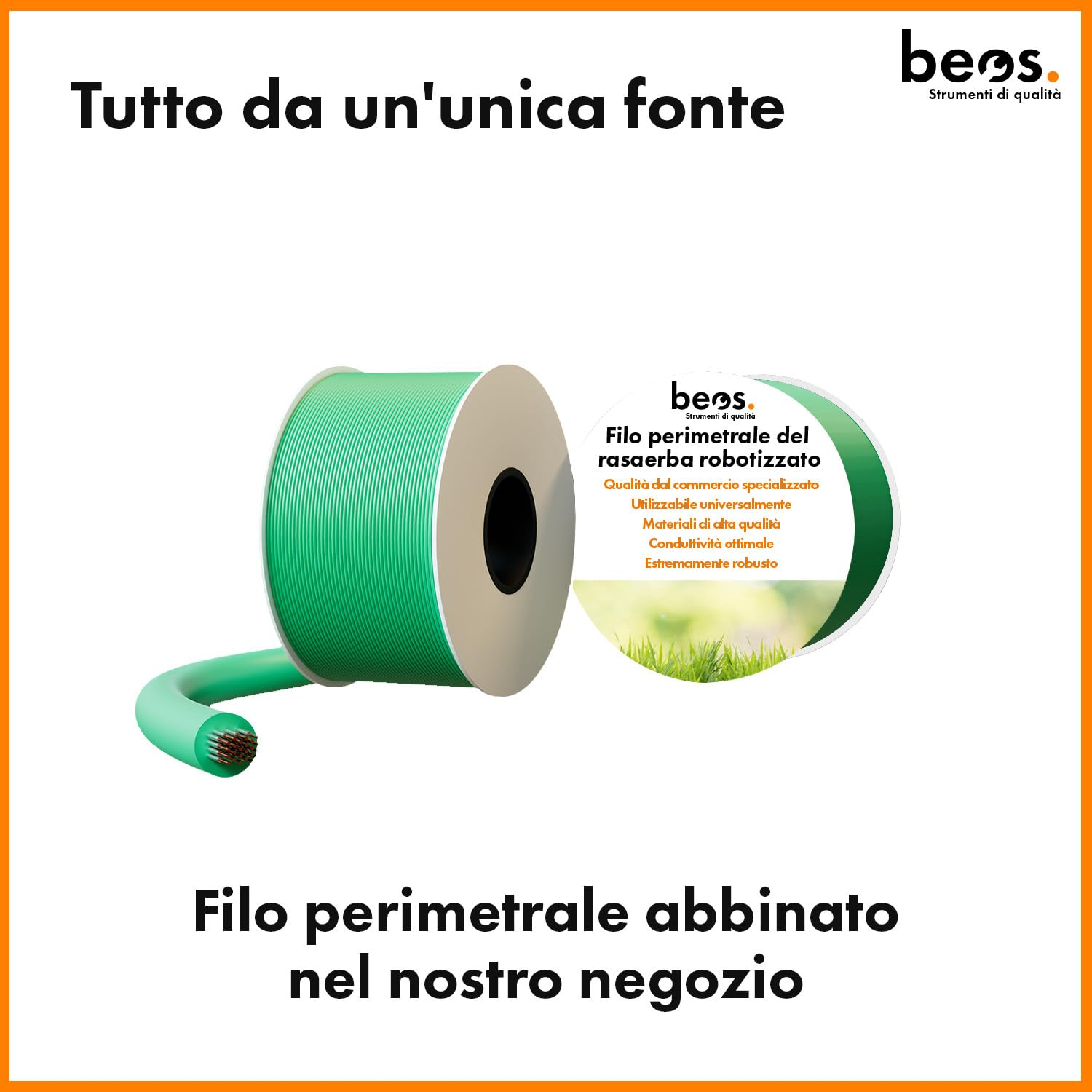 BEOS Picchetti cavo perimetrale robot tosaerba 100 pezzi