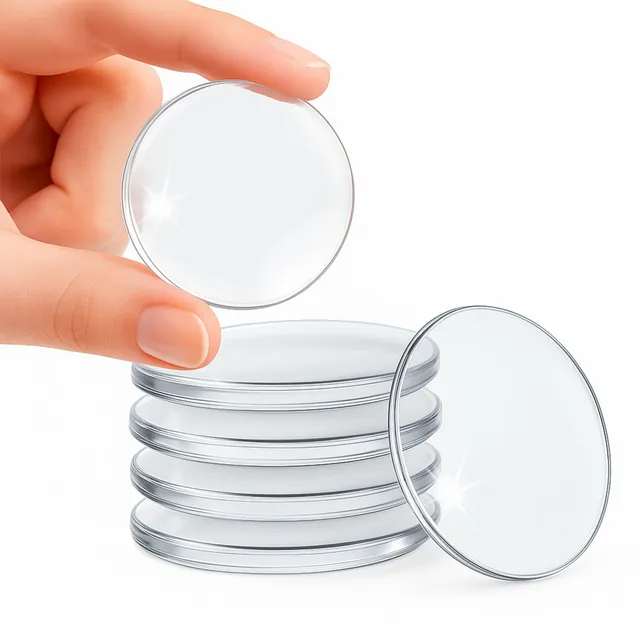 ECENCE fermaporta adesivi trasparenti 50 mm 6 pezzi