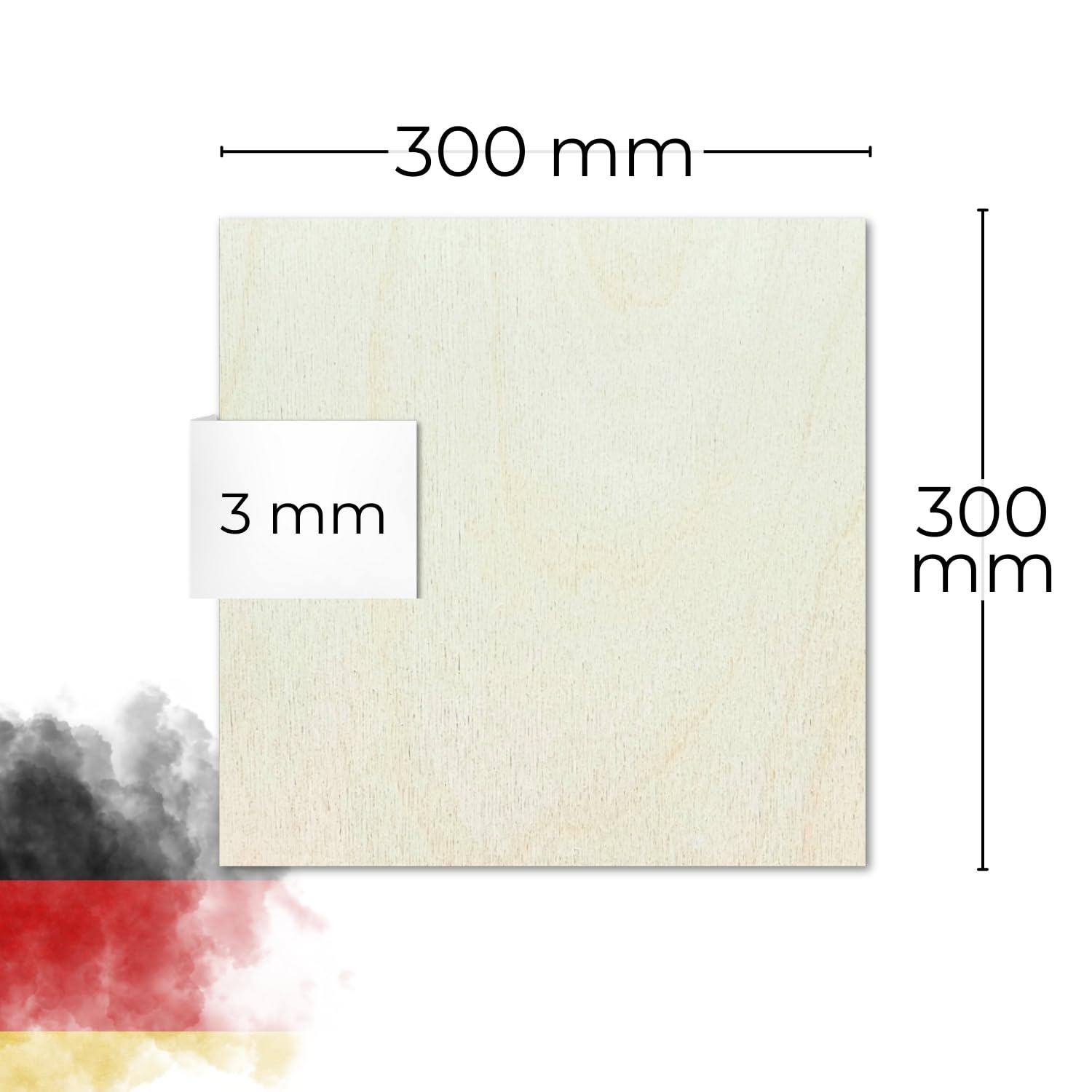 Genisys Pannelli Betulla Laser 3 mm A3 10 Pezzi Levigati
