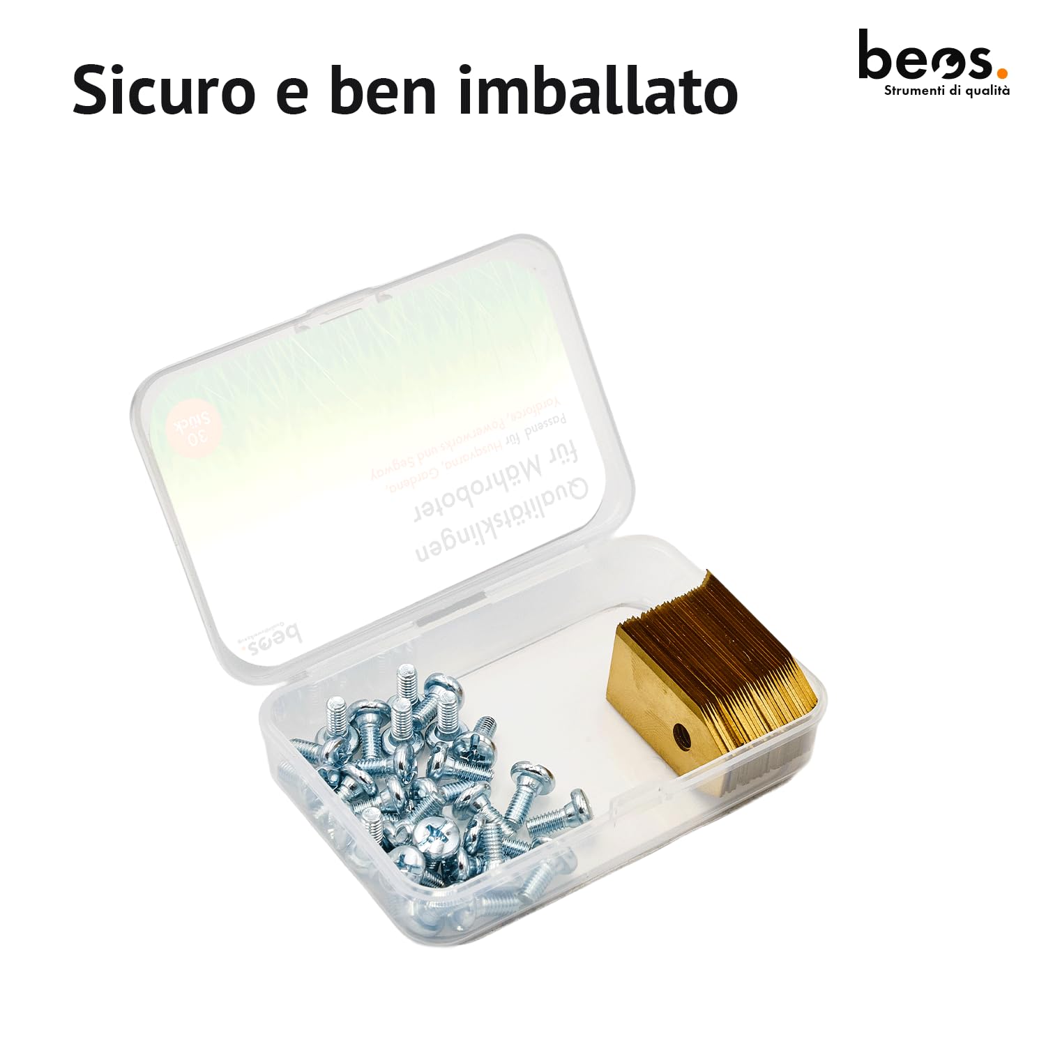 BEOS Lame robot tosaerba Husqvarna Gardena 30 pezzi titanio