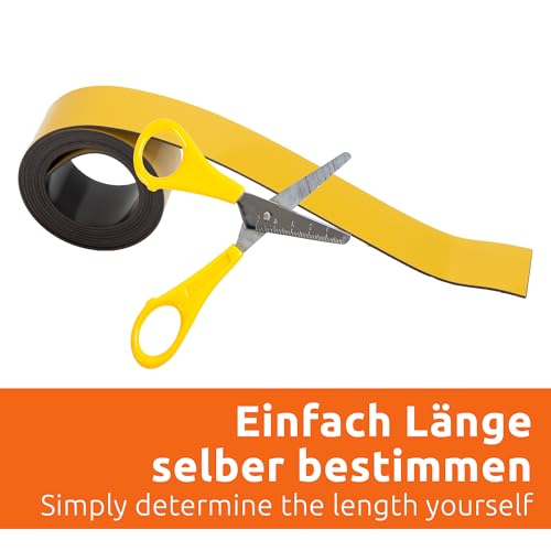 ECENCE Nastro Magnetico Scrivibile 100x2 cm 5 Rotoli