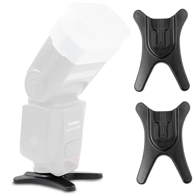 ECENCE Supporto Flash 2x Slitta Treppiede 1/4 Universale ISO
