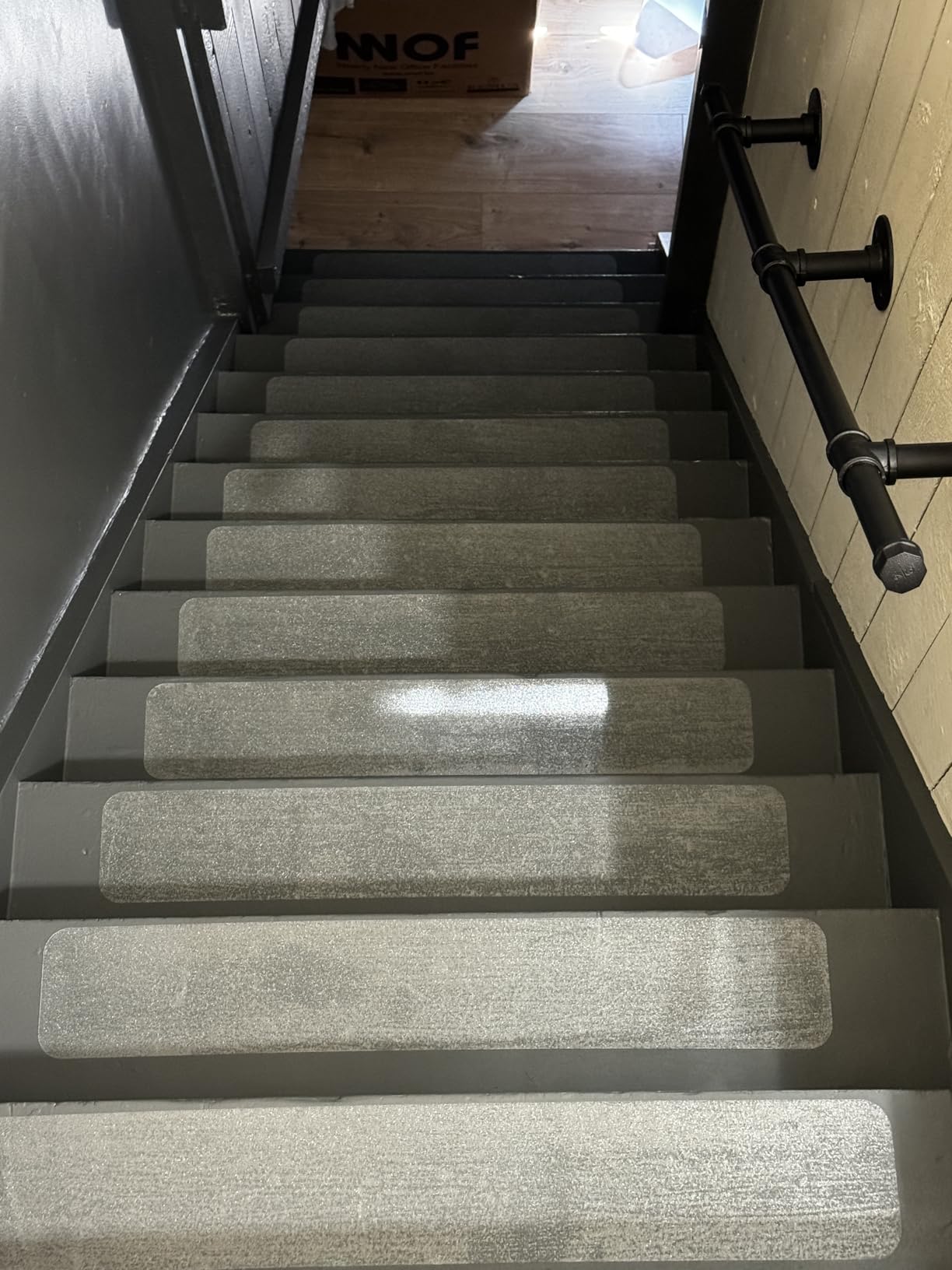 ECENCE Strisce Antiscivolo Scale 16pz 60x10cm Trasparenti