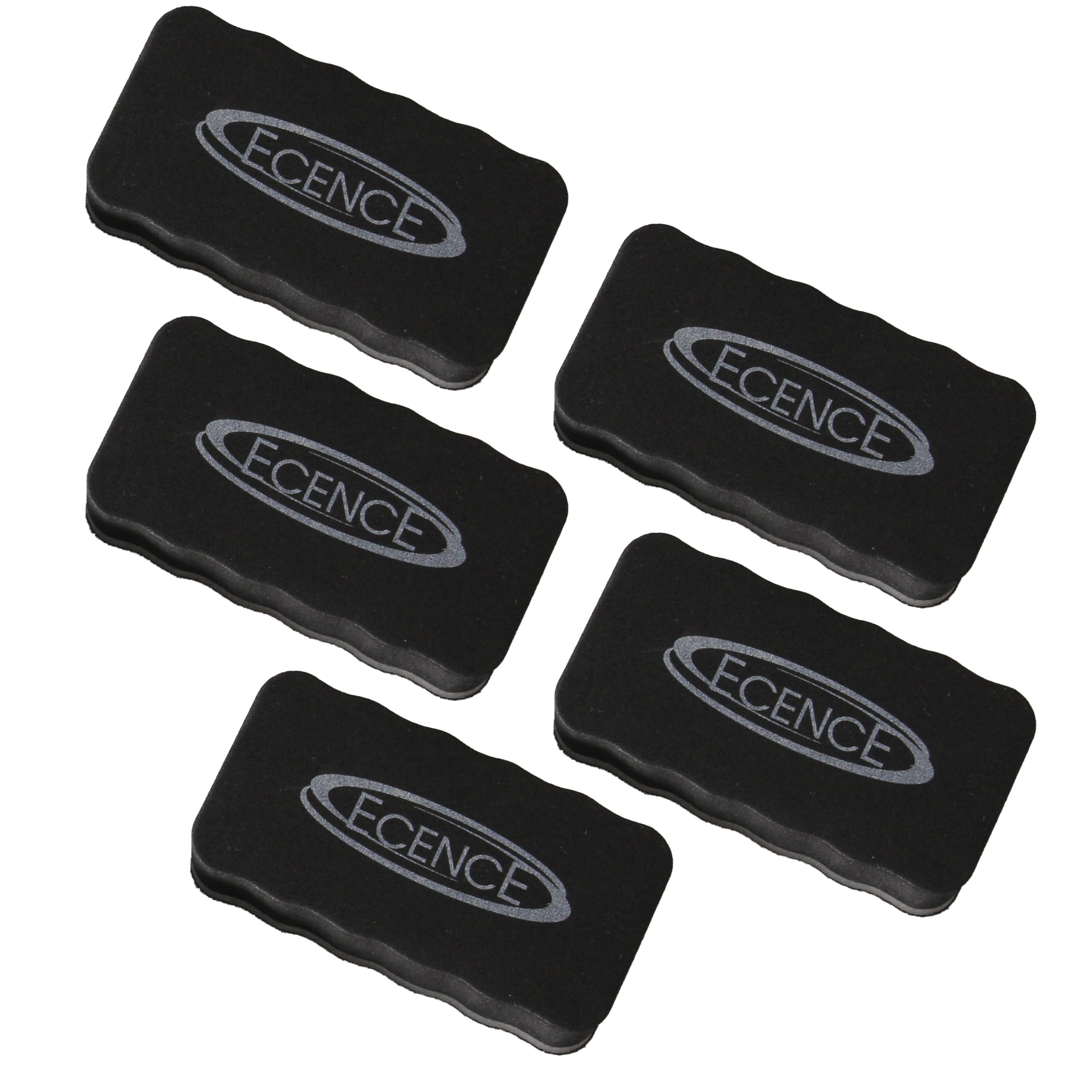 ECENCE set 5 cancellini magnetici lavagna bianca grigi