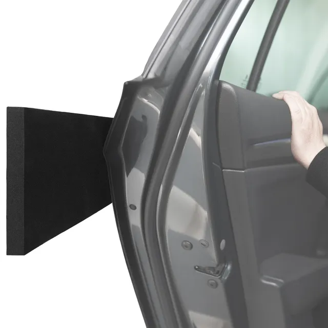 ECENCE Paracolpi Garage 30x10x1,5cm Protezione Portiera 4pz Nero