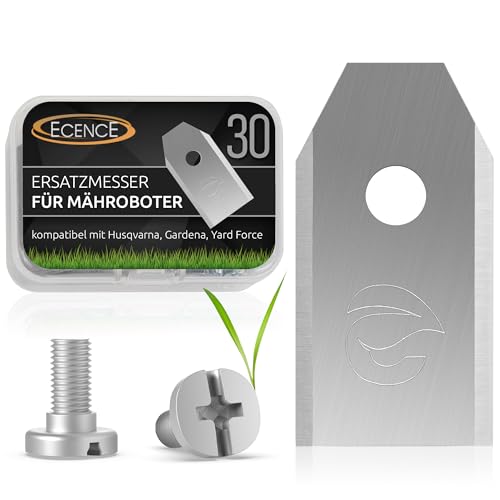 ECENCE Lame robot tagliaerba 30 pezzi inox compatibili Husqvarna
