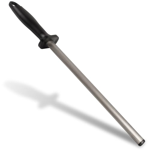 ECENCE Acciaino diamantato affilacoltelli lama 25 cm grana 400