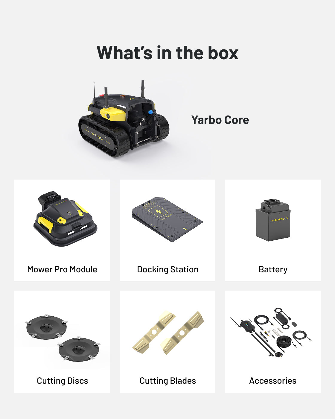 Yarbo Y40 Core robot tosaerba modulo Mower Pro bundle