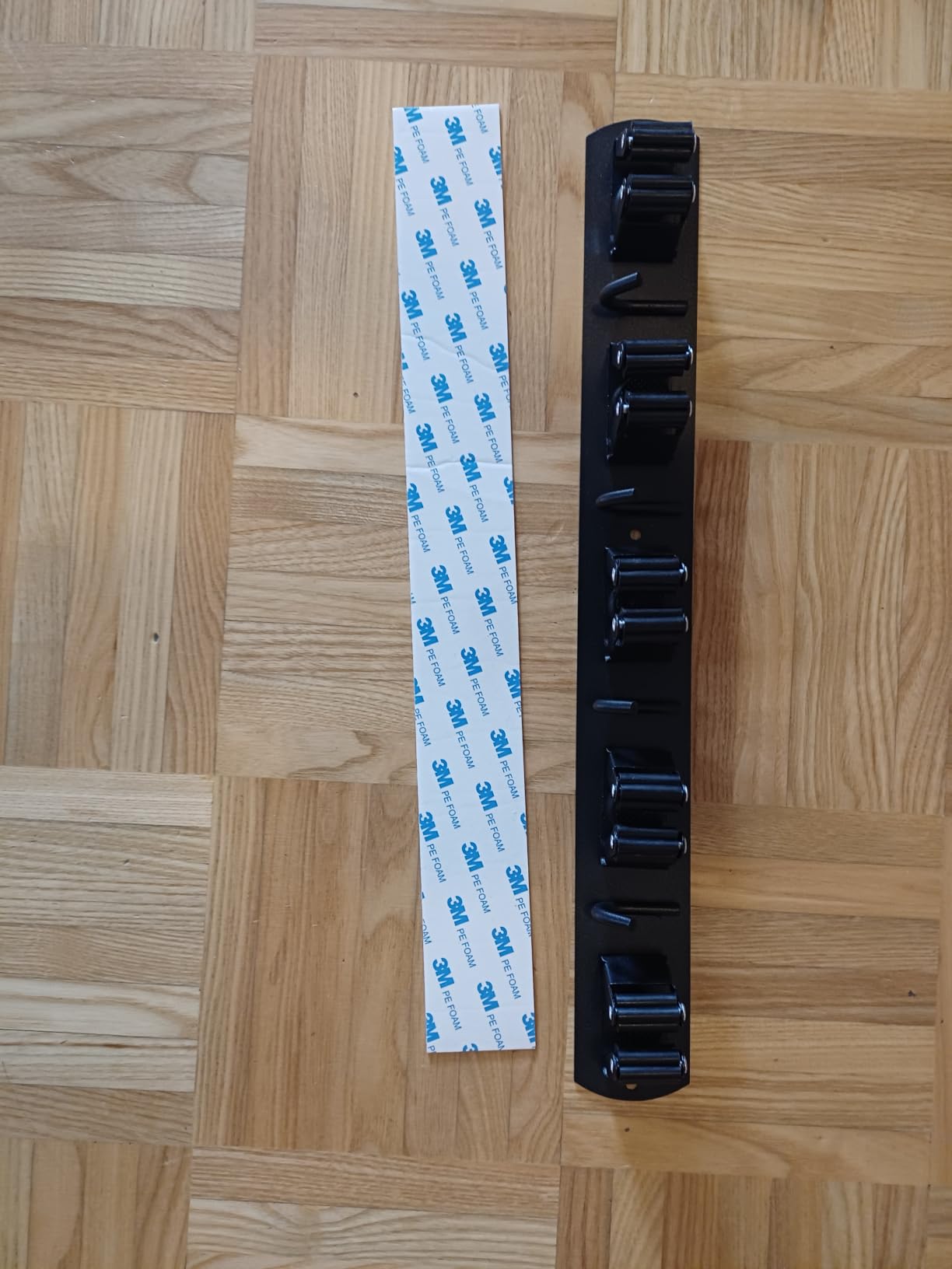 ECENCE Portascope adesivo argento 4 pezzi con ganci