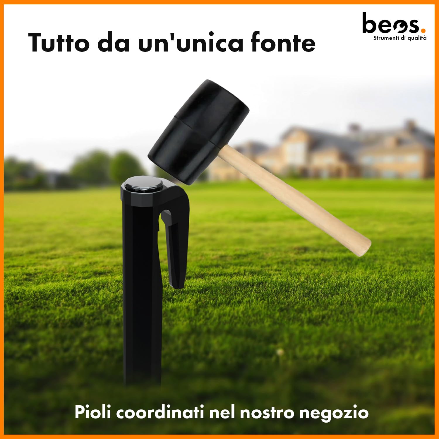 BEOS Cavo Perimetrale 25m Filo Robot Tosaerba Rame
