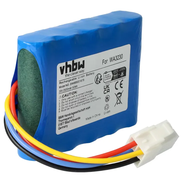 vhbw LBF2025 batteria robot rasaerba 2500mAh 20V Li-Ion
