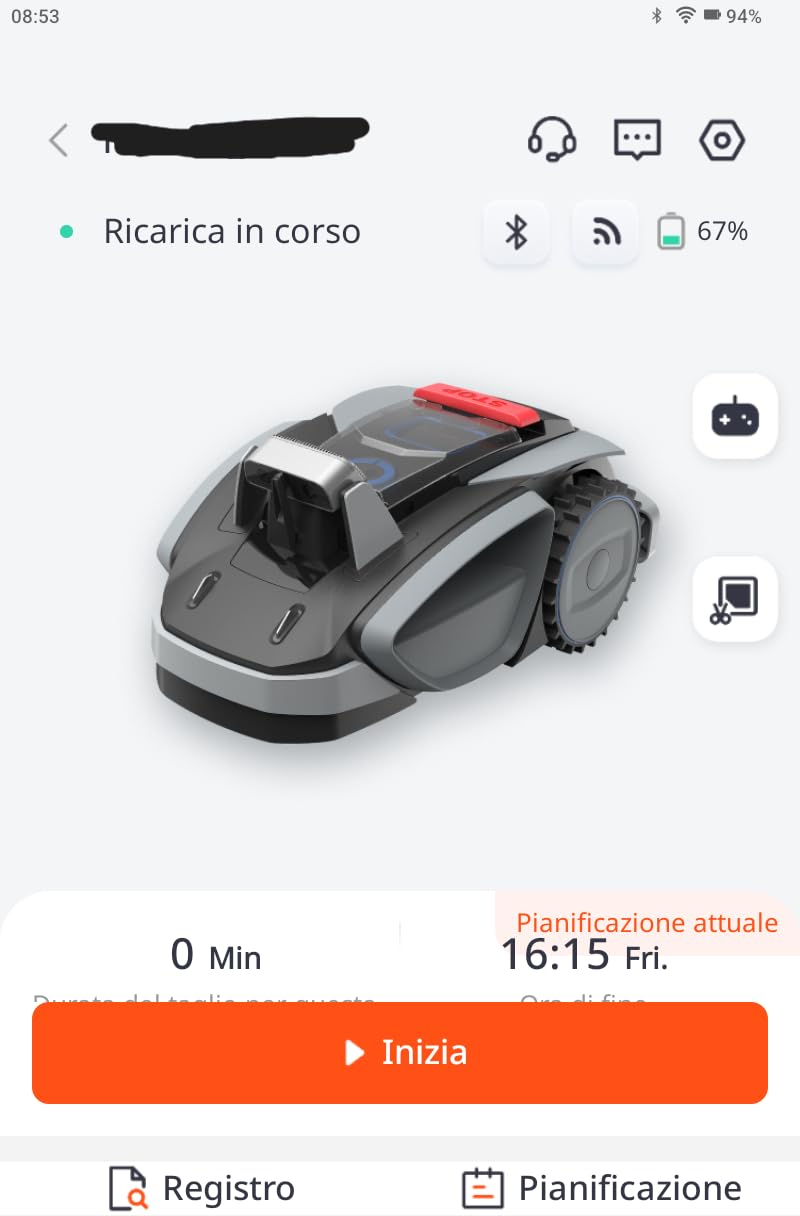 Sunseeker Elite V3 robot tagliaerba 600 m² senza filo perimetrale