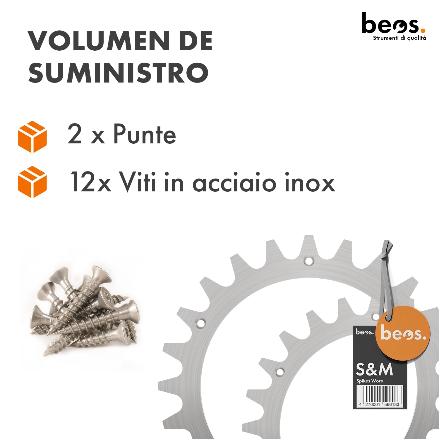 Beos Punte Trazione Robot Tosaerba Worx S M Inox 12 Pezzi
