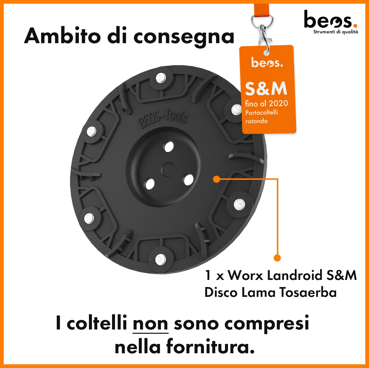 BEOS Tuning disco portacoltelli 6 lame Worx S&M fino 2020