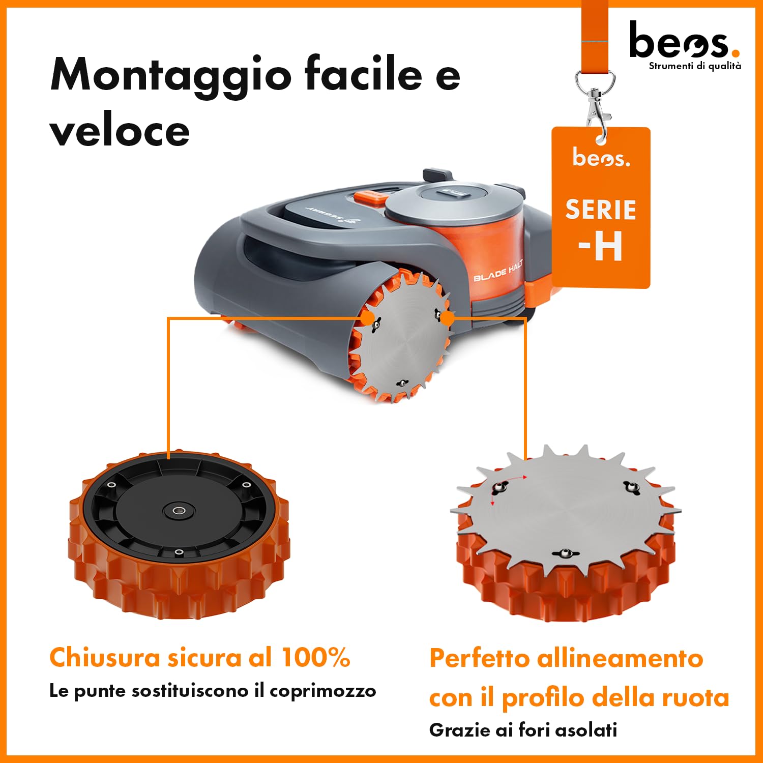 BEOS Punte Trazione Inox Navimow Serie H Antiscivolo