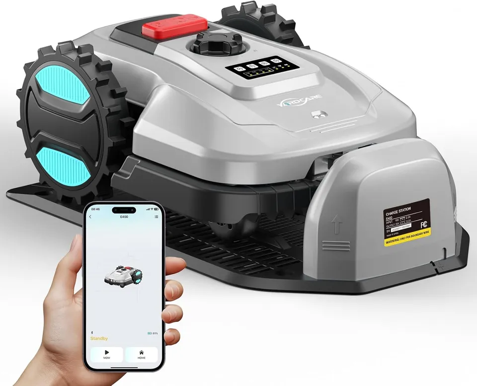 Yardcare E400 Robot Tosaerba con App e Filo Perimetrale