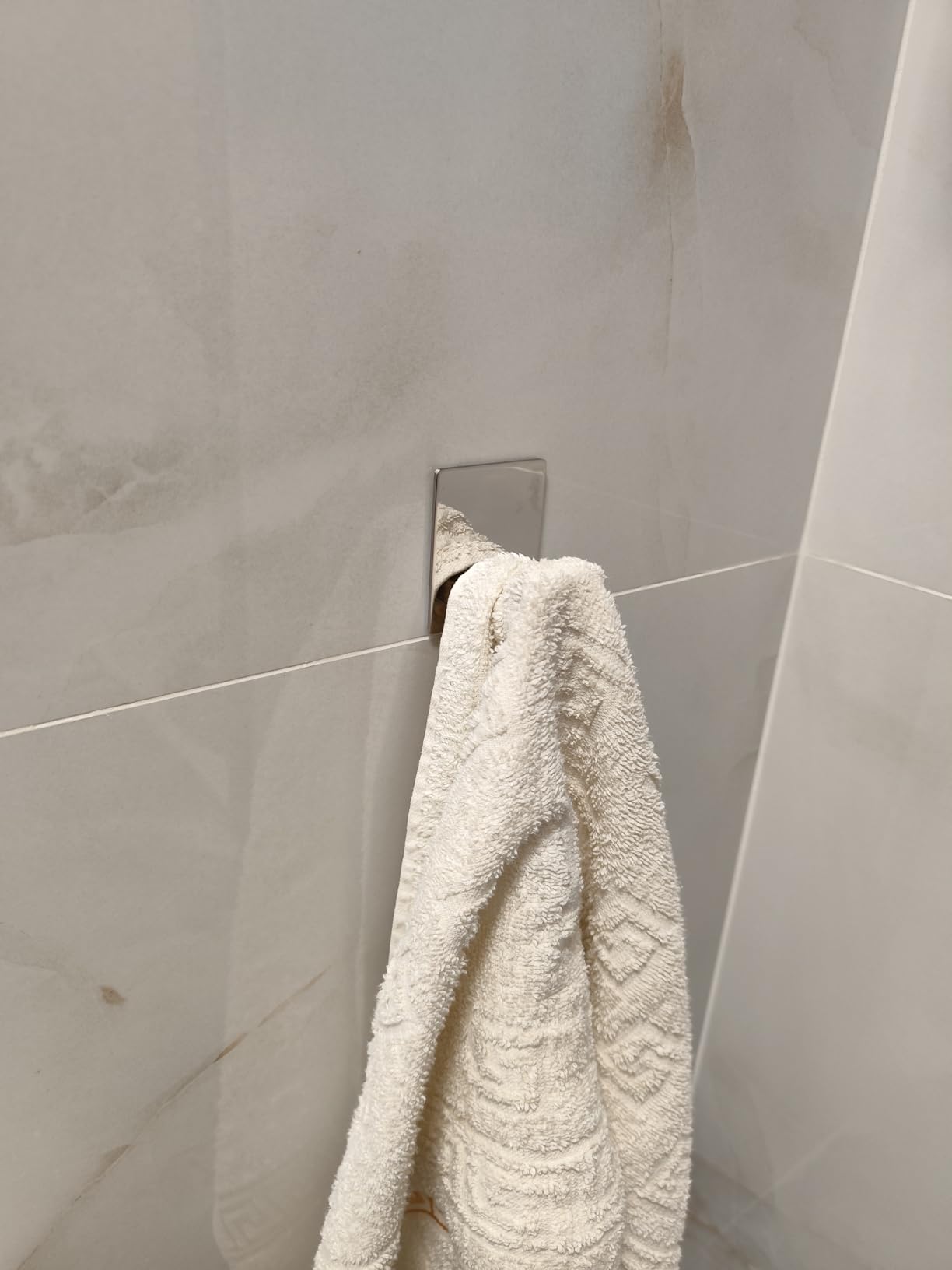 ECENCE Set Bagno Nero Portarotolo + 2 Ganci Adesivi